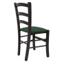 Scaun Paesana - cadru wenge - stofa E57 - verde Scaun Paesana - cadru wenge - stofa E57 - verde