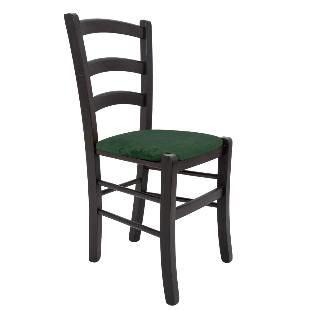Scaun Paesana - cadru wenge - stofa E57 - verde Scaun Paesana - cadru wenge - stofa E57 - verde