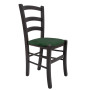 Scaun Paesana - cadru wenge - stofa E57 - verde Scaun Paesana - cadru wenge - stofa E57 - verde