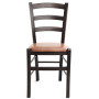 Scaun Paesana - cadru wenge - imitatie piele coniac - 8070 Scaun Paesana - cadru wenge - imitatie piele coniac - 8070