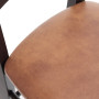 Scaun Paesana - cadru wenge - imitatie piele coniac - 8070 Scaun Paesana - cadru wenge - imitatie piele coniac - 8070