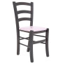 Scaun Paesana - cadru wenge - imitatie piele mov - 21897 Scaun Paesana - cadru wenge - imitatie piele mov - 21897