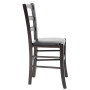 Scaun Paesana - cadru wenge - imitatie piele negru - 21901 Scaun Paesana - cadru wenge - imitatie piele negru - 21901