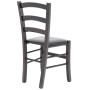 Scaun Paesana - cadru wenge - imitatie piele negru - 21901 Scaun Paesana - cadru wenge - imitatie piele negru - 21901