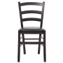 Scaun Paesana - cadru wenge - imitatie piele negru - 21901 Scaun Paesana - cadru wenge - imitatie piele negru - 21901