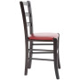 Scaun Paesana - cadru wenge - imitatie piele bordo - 21902 Scaun Paesana - cadru wenge - imitatie piele bordo - 21902