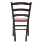 Scaun Paesana - cadru wenge - imitatie piele bordo - 21902 Scaun Paesana - cadru wenge - imitatie piele bordo - 21902