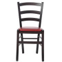 Scaun Paesana - cadru wenge - imitatie piele bordo - 21902 Scaun Paesana - cadru wenge - imitatie piele bordo - 21902