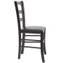 Scaun Paesana - cadru wenge - imitatie piele wenge - 21835 Scaun Paesana - cadru wenge - imitatie piele wenge - 21835