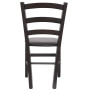 Scaun Paesana - cadru wenge - imitatie piele wenge - 21835 Scaun Paesana - cadru wenge - imitatie piele wenge - 21835