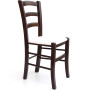 Scaun Paesana - cadru wenge - imitatie piele alb - 21894 Scaun Paesana - cadru wenge - imitatie piele alb - 21894