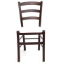 Scaun Paesana - cadru wenge - imitatie piele alb - 21894 Scaun Paesana - cadru wenge - imitatie piele alb - 21894