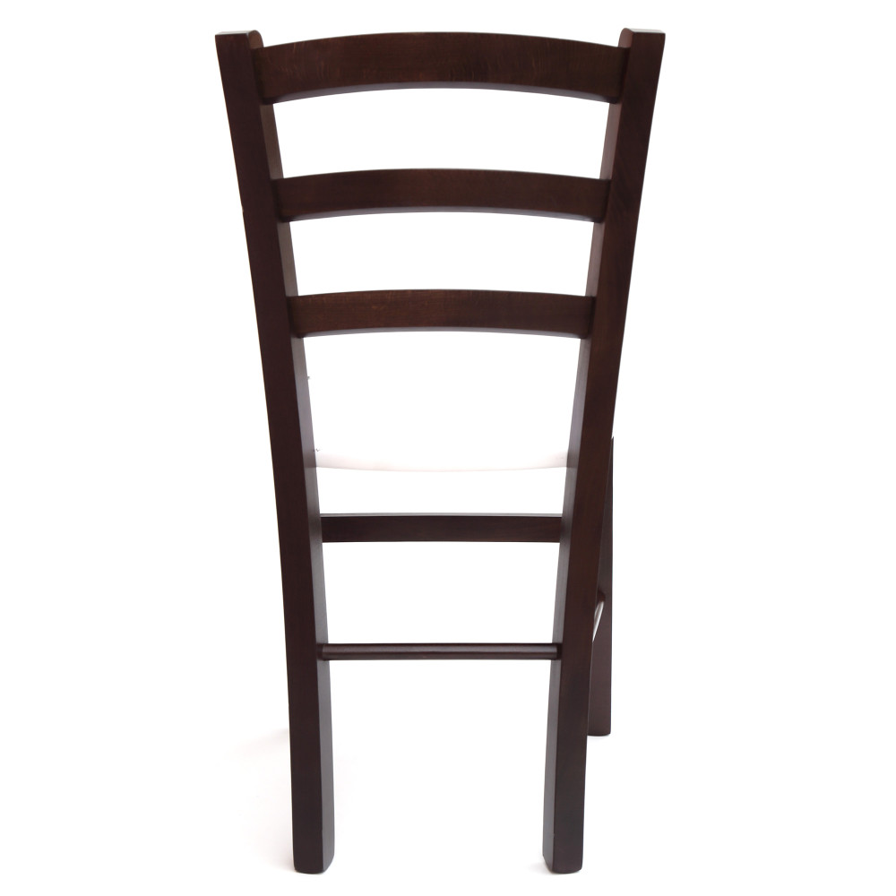 Scaun Paesana - cadru wenge - imitatie piele alb - 21894 Scaun Paesana - cadru wenge - imitatie piele alb - 21894