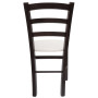 Scaun Paesana - cadru wenge - imitatie piele crem - 21834 Scaun Paesana - cadru wenge - imitatie piele crem - 21834