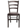 Scaun Paesana - cadru wenge - imitatie piele maro - 15611 Scaun Paesana - cadru wenge - imitatie piele maro - 15611