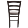 Scaun Paesana - cadru wenge - imitatie piele maro - 15611 Scaun Paesana - cadru wenge - imitatie piele maro - 15611