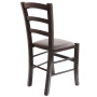 Scaun Paesana - cadru wenge - imitatie piele maro - 15611 Scaun Paesana - cadru wenge - imitatie piele maro - 15611