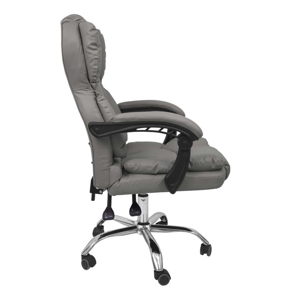 Scaun directorial PARMA - imitatie piele gri Scaun directorial PARMA - imitatie piele gri