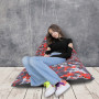 Fotoliu puf Relax - camuflaj rosu/negru Fotoliu puf Relax - camuflaj rosu/negru