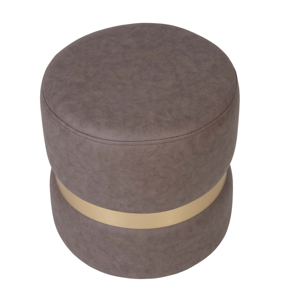 Taburet Ring - inel auriu - stofa M610 - bej Taburet Ring - inel auriu - stofa M610 - bej