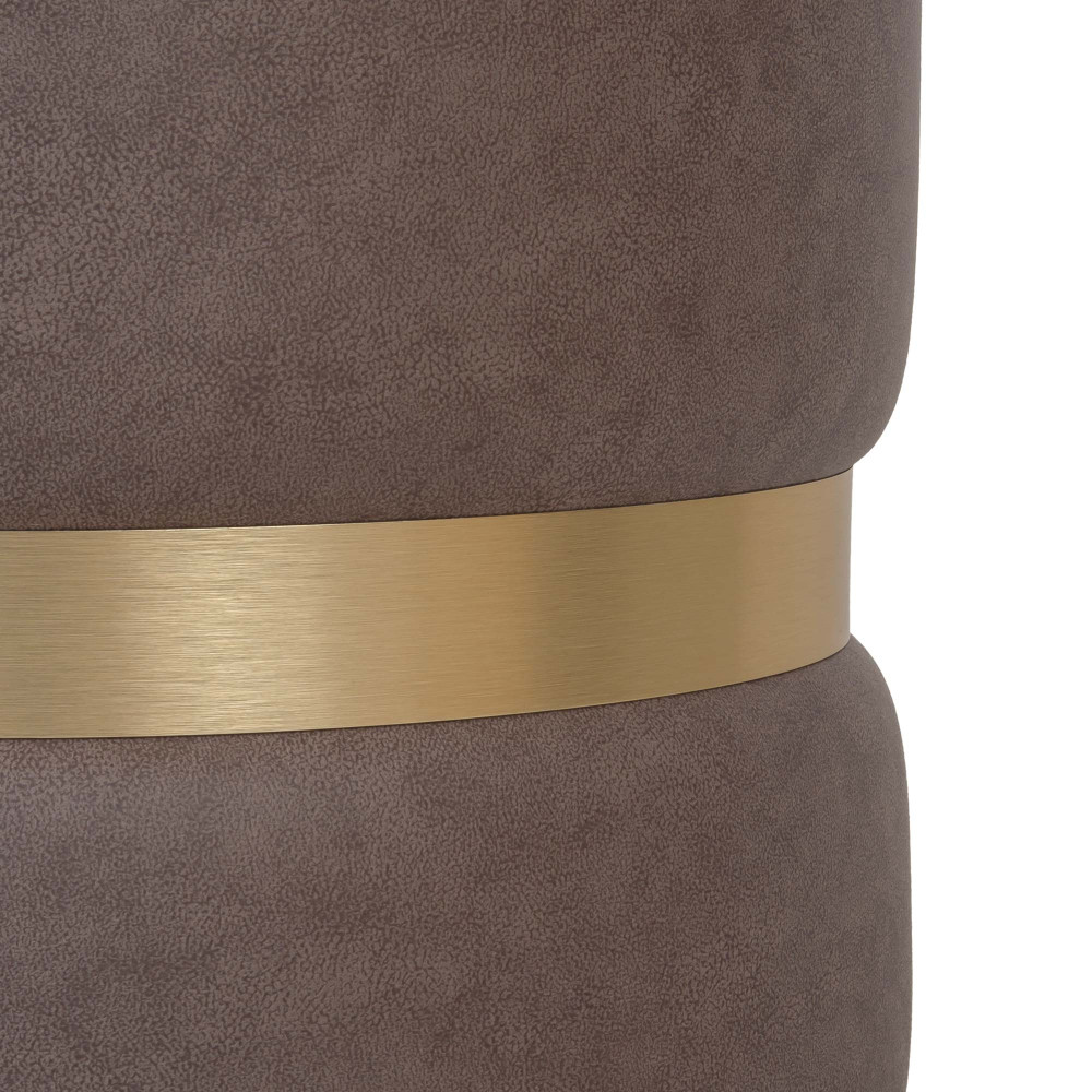 Taburet Ring - inel auriu - stofa M610 - bej Taburet Ring - inel auriu - stofa M610 - bej