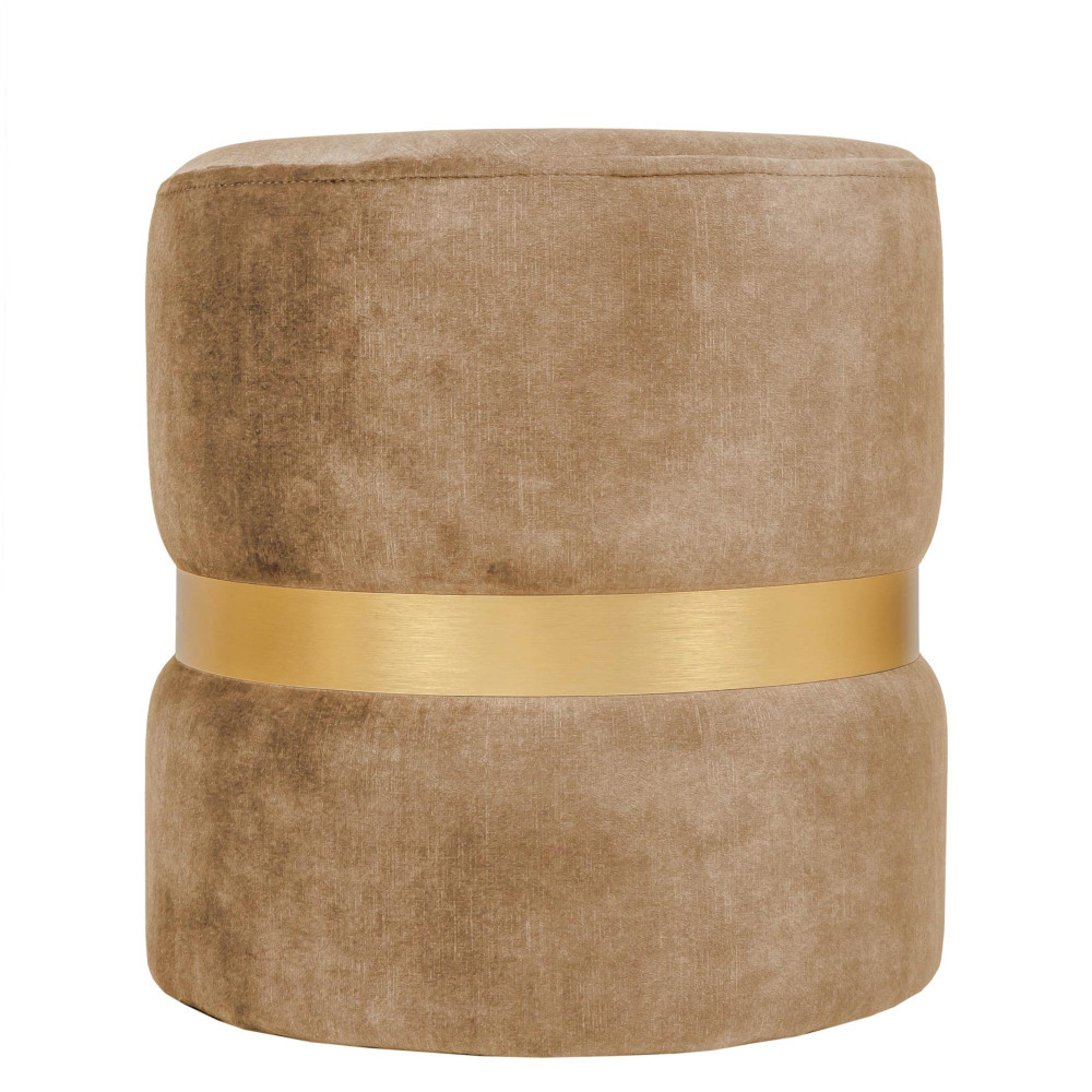 Taburet Ring - inel auriu - stofa P03 - bej Taburet Ring - inel auriu - stofa P03 - bej