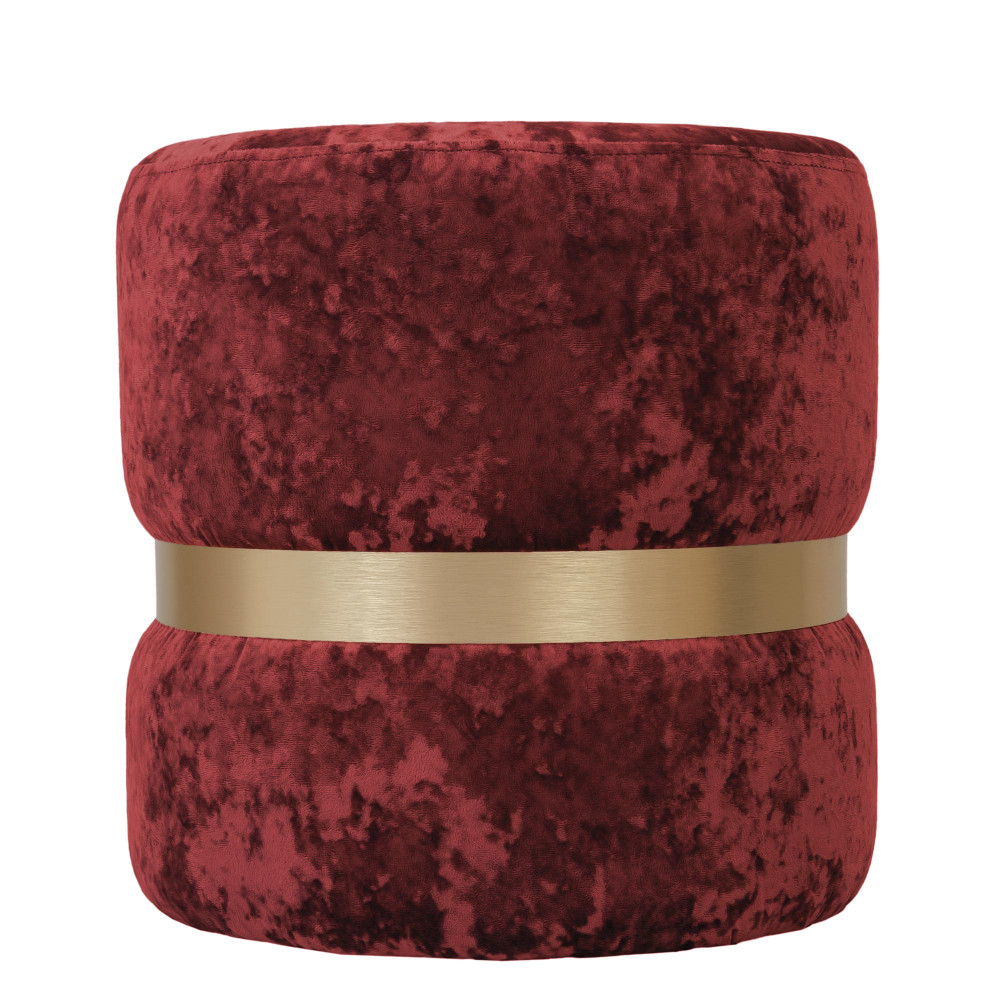 Taburet Ring - inel auriu - stofa E42 - bordo Taburet Ring - inel auriu - stofa E42 - bordo