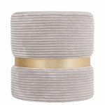 Taburet Ring - inel auriu - stofa L06 - crem