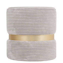 Taburet Ring - inel auriu - stofa L06 - crem Taburet Ring - inel auriu - stofa L06 - crem