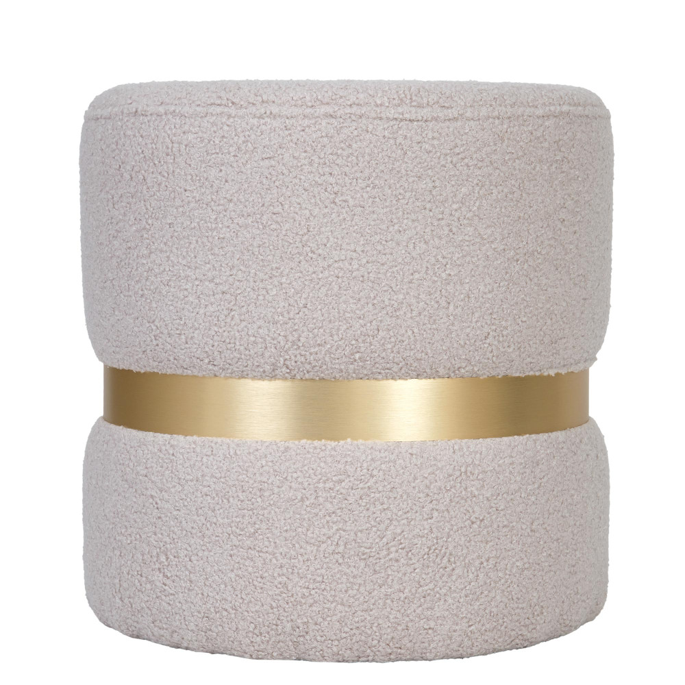 Taburet Ring - inel auriu - stofa T05 - crem Taburet Ring - inel auriu - stofa T05 - crem