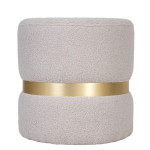 Taburet Ring - inel auriu - stofa T05 - crem