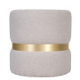 Taburet Ring - inel auriu - stofa T05 - crem Taburet Ring - inel auriu - stofa T05 - crem