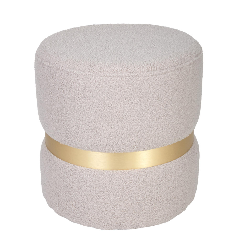 Taburet Ring - inel auriu - stofa T05 - crem Taburet Ring - inel auriu - stofa T05 - crem