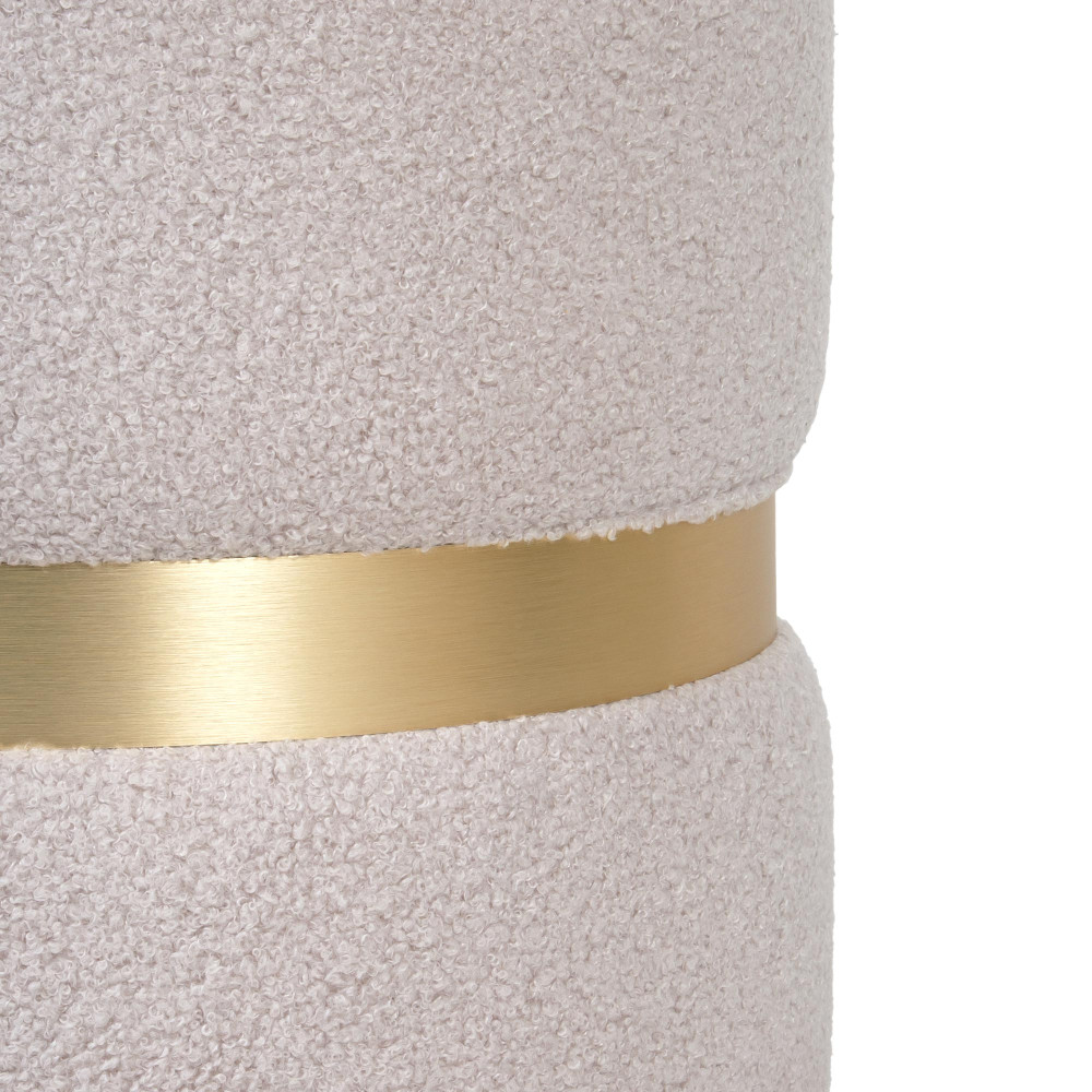 Taburet Ring - inel auriu - stofa T05 - crem Taburet Ring - inel auriu - stofa T05 - crem