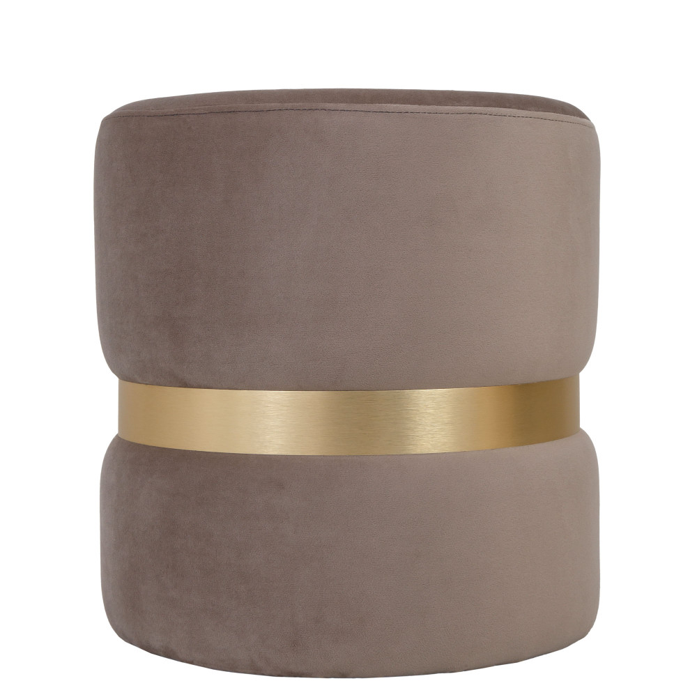 Taburet Ring - inel auriu - stofa H34 - gri deschis