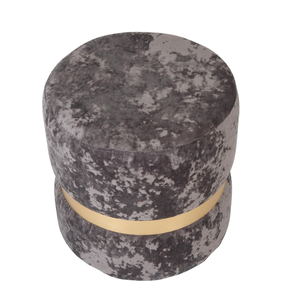Taburet Ring - inel auriu - stofa E30 - gri Taburet Ring - inel auriu - stofa E30 - gri