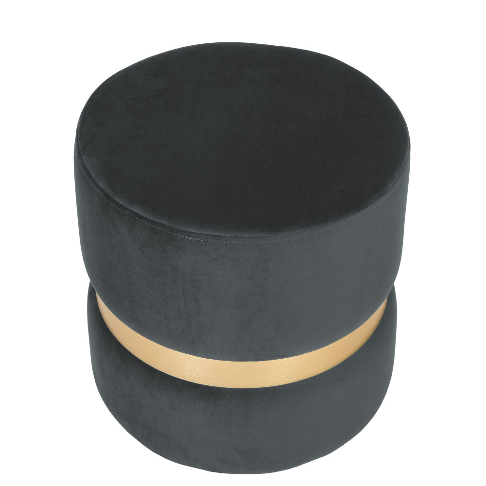 Taburet Ring - inel auriu - stofa H30 - gri Taburet Ring - inel auriu - stofa H30 - gri