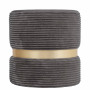 Taburet Ring - inel auriu - stofa L49 - gri petrol