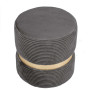 Taburet Ring - inel auriu - stofa L49 - gri petrol