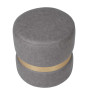 Taburet Ring - inel auriu - stofa M609 - gri deschis