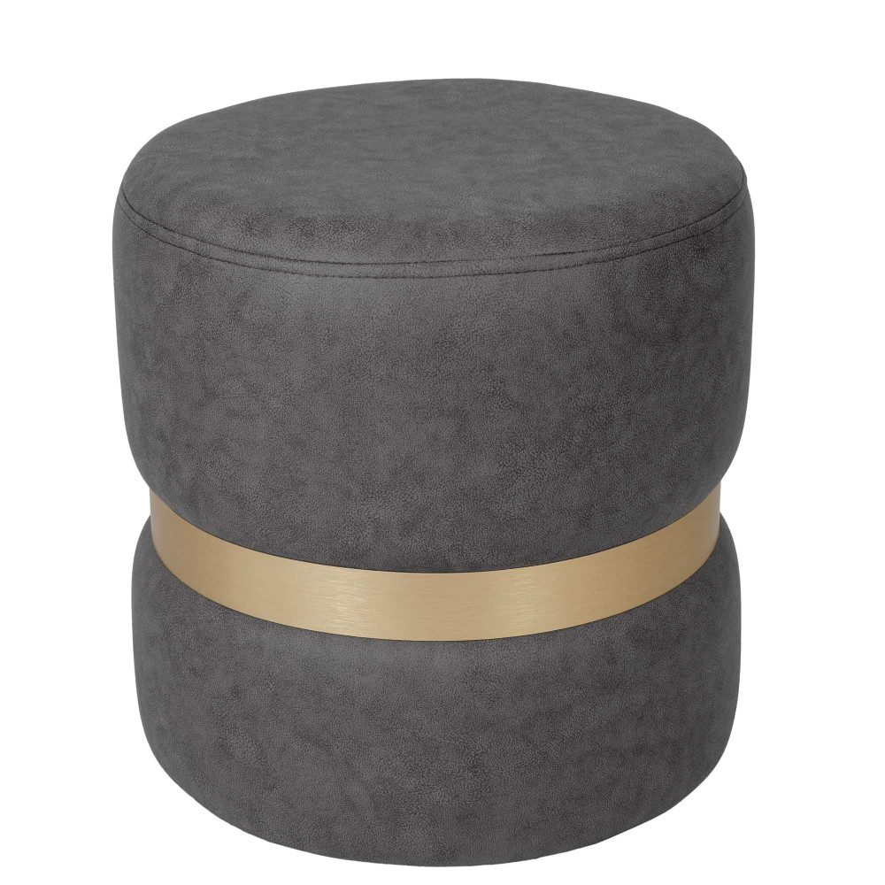Taburet Ring - inel auriu - stofa M611 - gri