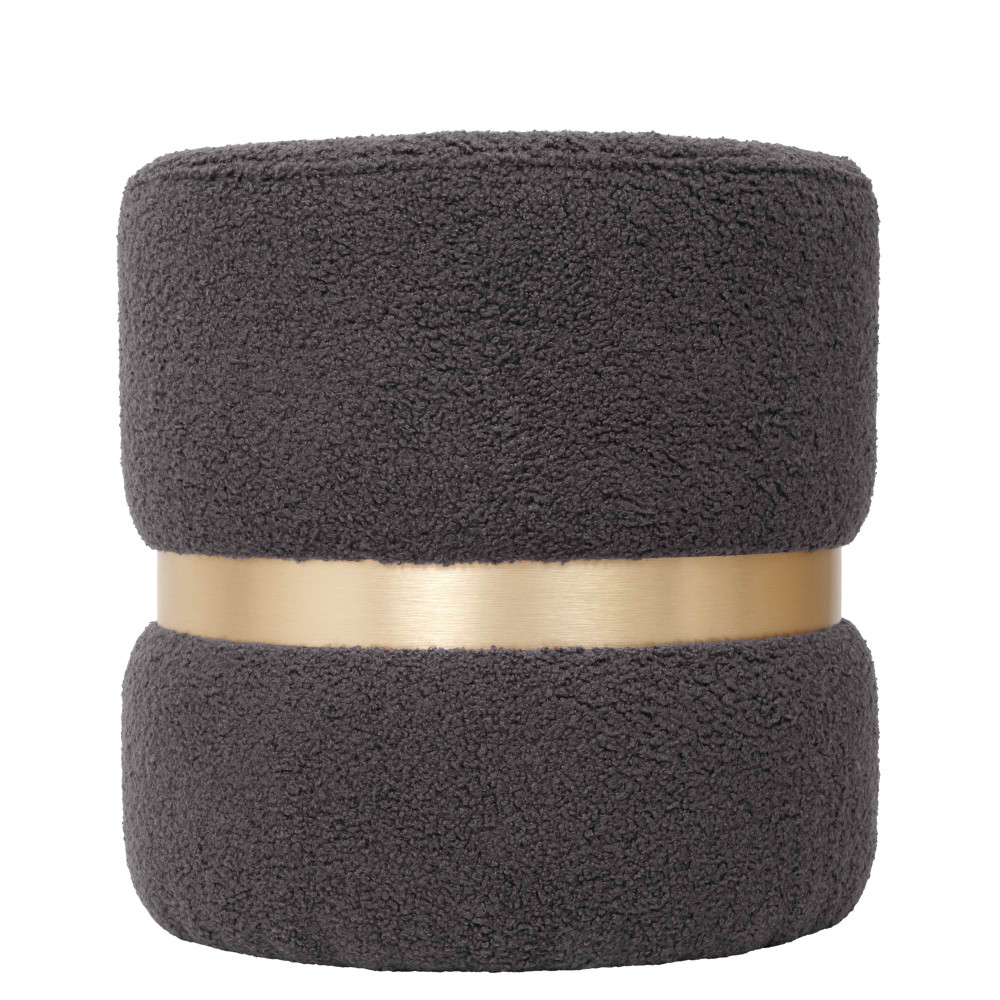 Taburet Ring - inel auriu - stofa T03 - gri