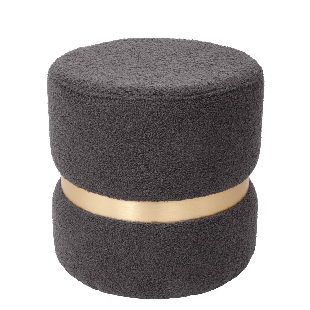 Taburet Ring - inel auriu - stofa T03 - gri