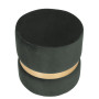 Taburet Ring - inel auriu - stofa H49 - gri petrol