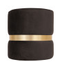 Taburet Ring - inel auriu - stofa H48 - maro Taburet Ring - inel auriu - stofa H48 - maro