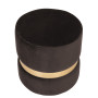 Taburet Ring - inel auriu - stofa H48 - maro Taburet Ring - inel auriu - stofa H48 - maro