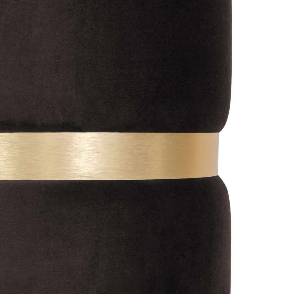 Taburet Ring - inel auriu - stofa H48 - maro Taburet Ring - inel auriu - stofa H48 - maro