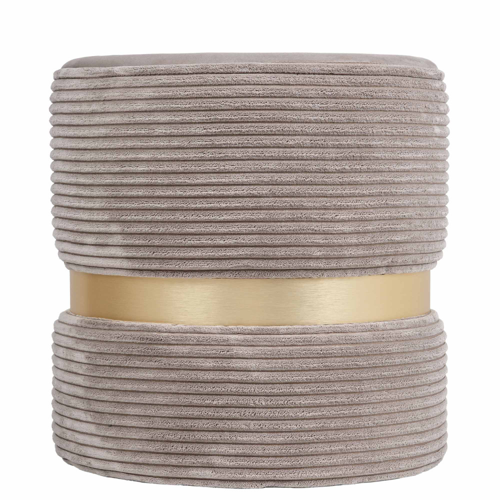 Taburet Ring - inel auriu - stofa L46 - maro deschis