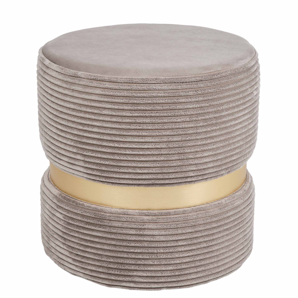 Taburet Ring - inel auriu - stofa L46 - maro deschis