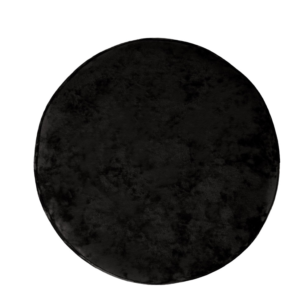 Taburet Ring - inel auriu - stofa E01 - negru